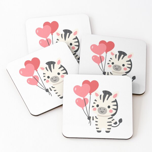Item preview, Love Lifts You Up Zebra - Cute Valentine Sticker designed and sold by foryouandyours.