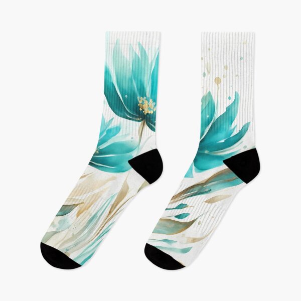 Item preview, Turquoise Dreamy Flowers designed and sold by CalmnessbyChoice.