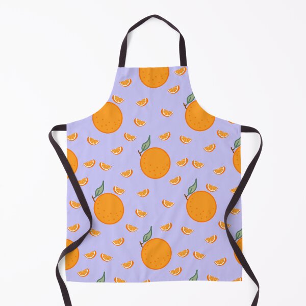 Item preview, Kawaii Orange Seamless pattern with pastel purple background designed and sold by Sugarflumpairy2.