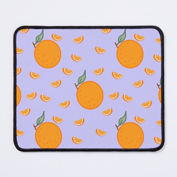 Item preview, Kawaii Orange Seamless pattern with pastel purple background designed and sold by Sugarflumpairy2.
