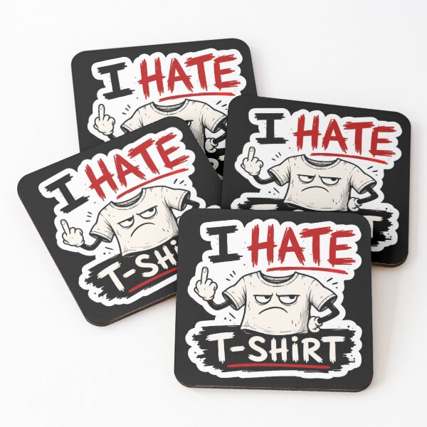 Item preview, I Hate T-shirt designed and sold by thesmokeydogs.