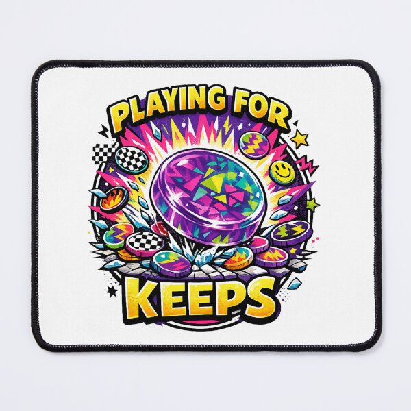 Item preview, Playing For Keeps 90s Pogs Nostalgia Tee designed and sold by CerealBoxInk.