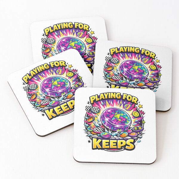 Item preview, Playing For Keeps 90s Pogs Nostalgia Tee designed and sold by CerealBoxInk.