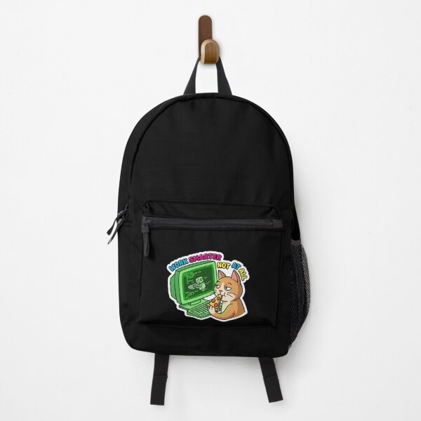 Item preview, Work Smarter Not At All Funny Programmer Cat designed and sold by Cat Meme Fund.