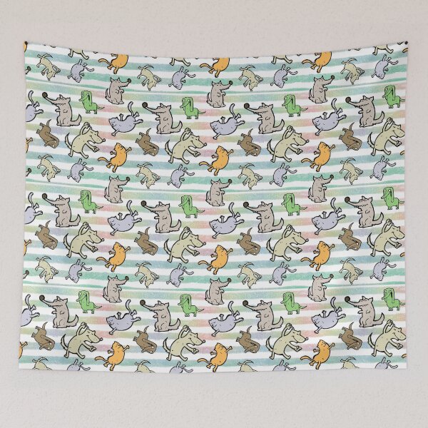 Item preview, Floating Dog, Floating Cat designed and sold by ZaboDesign.