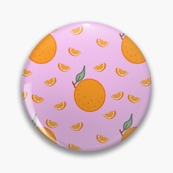 Item preview, Kawaii Orange Seamless pattern with pastel pink background designed and sold by Sugarflumpairy2.