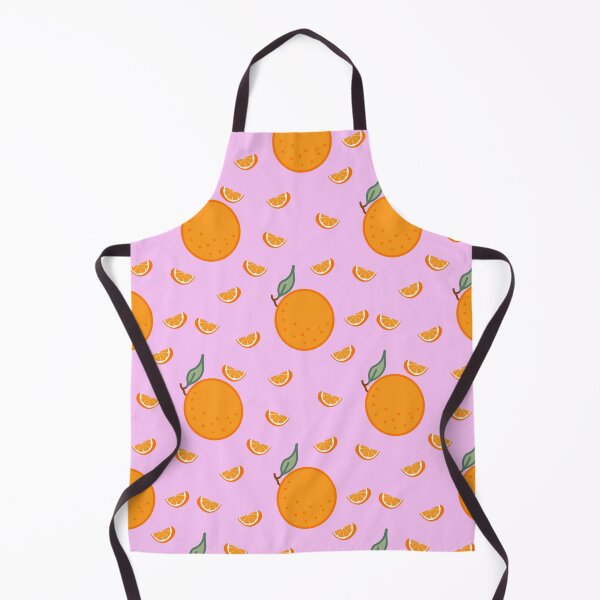 Item preview, Kawaii Orange Seamless pattern with pastel pink background designed and sold by Sugarflumpairy2.