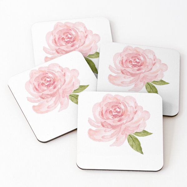 Item preview, Pink Watercolor Rose Print | Botanical Floral Illustration | Romantic Vintage Wall Art Gift designed and sold by The-SilentPlace.