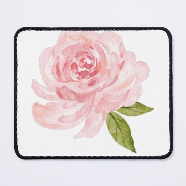 Item preview, Pink Watercolor Rose Print | Botanical Floral Illustration | Romantic Vintage Wall Art Gift designed and sold by The-SilentPlace.