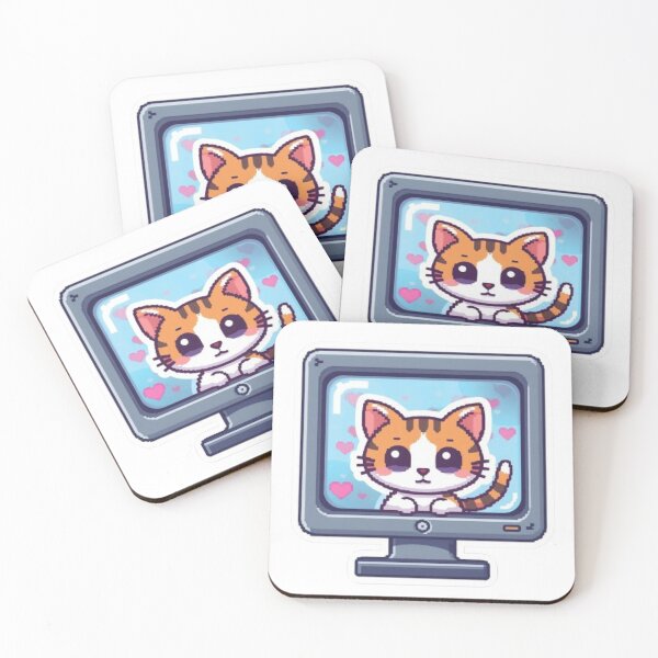 Item preview, Cat.exe Running Gaming Sticker designed and sold by Stylestickers55.