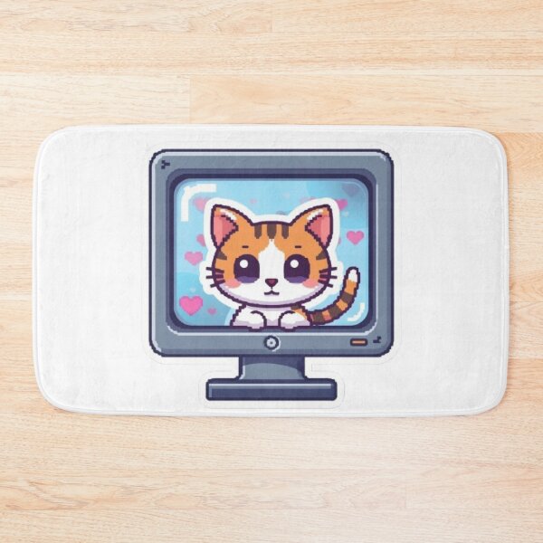 Item preview, Cat.exe Running Gaming Sticker designed and sold by Stylestickers55.