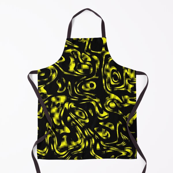 Item preview, Adversarial Black Yellow Pixelated Image designed and sold by Sartoris Art.