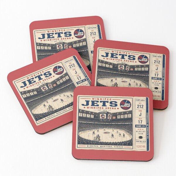 Item preview, Winnipeg Jets Vintage Hockey Ticket, Winnipeg Arena Retro NHL Art, Manitoba Hockey Nostalgia designed and sold by GhostDawgs.