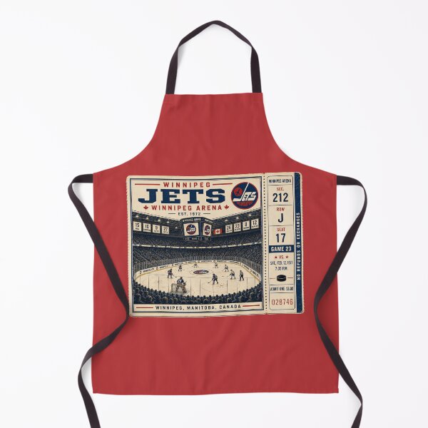 Item preview, Winnipeg Jets Vintage Hockey Ticket, Winnipeg Arena Retro NHL Art, Manitoba Hockey Nostalgia designed and sold by GhostDawgs.