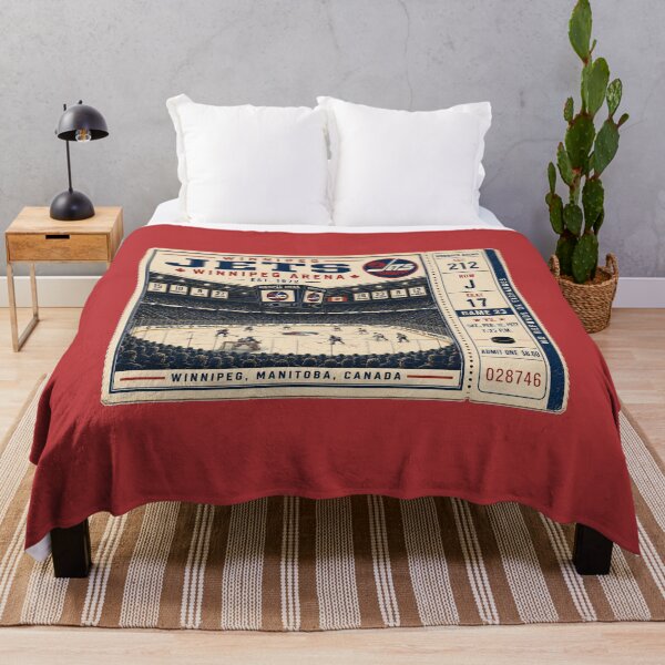 Item preview, Winnipeg Jets Vintage Hockey Ticket, Winnipeg Arena Retro NHL Art, Manitoba Hockey Nostalgia designed and sold by GhostDawgs.