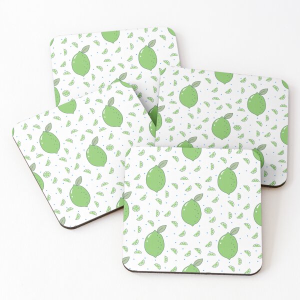 Item preview, Kawaii Lime Seamless pattern with white background designed and sold by Sugarflumpairy2.