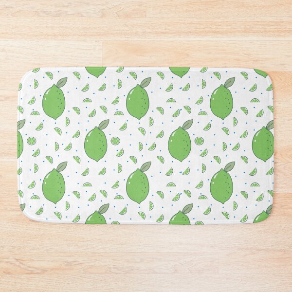 Item preview, Kawaii Lime Seamless pattern with white background designed and sold by Sugarflumpairy2.