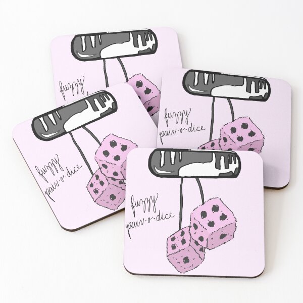 Item preview, Fuzzy pair-o-dice designed and sold by LittleCatten.