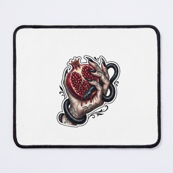 Item preview, Dark Persephone's Pomegranate with Tattooed Hand and Serpent designed and sold by SipWithStyleArt.