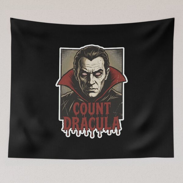 Item preview, Vintage Count Dracula Vampire Classic Horror Movie Poster designed and sold by EKHOAISTORE.