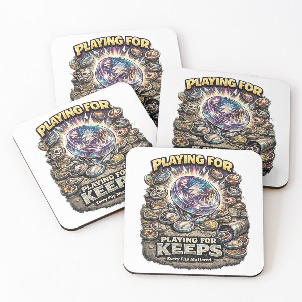 Item preview, Every Flip Mattered 90s Pogs Collector Nostalgia Tee designed and sold by CerealBoxInk.