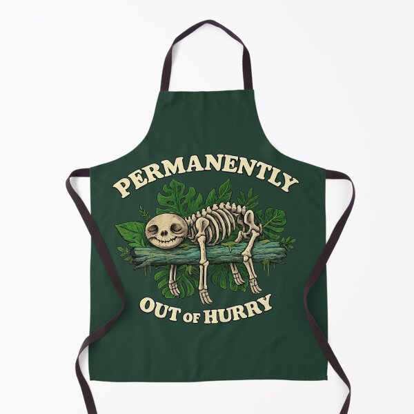 Item preview, Permanently Out of Hurry Funny Sloth Skeleton Vintage  designed and sold by the-TeeSpark.