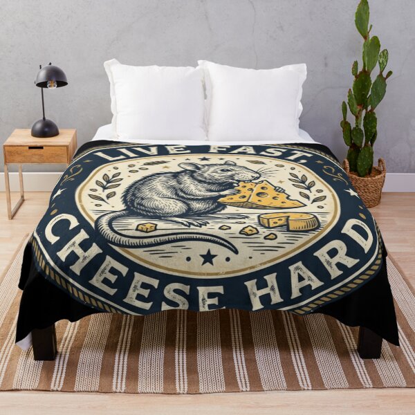 Item preview, Live fast cheese hard designed and sold by The King's general goods.