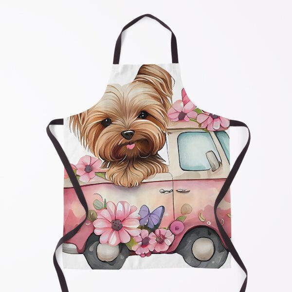 Item preview, Cute Yorkshire Terrier in a Campervan designed and sold by TeeGeeTees.