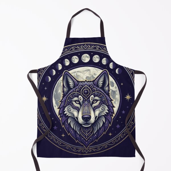 Item preview, Celestial Mandala Wolf Moon Phase T-Shirt | Mystical Night Sky Wolf Tee designed and sold by HopeAndHustle.
