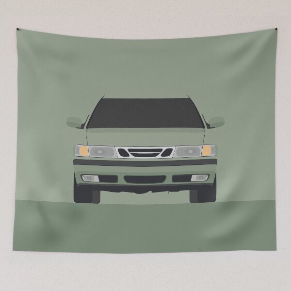 Item preview, Saab 9-3 - Vector drawing designed and sold by yohannlp.