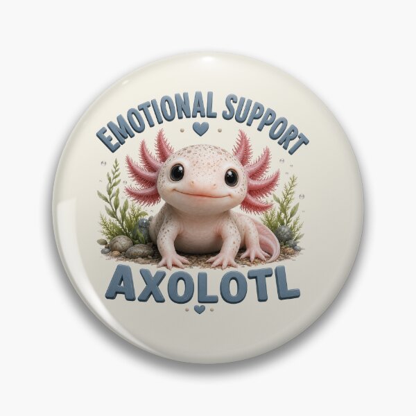 Item preview, Cute Emotional Support Axolotl  designed and sold by Weirdwildco69.