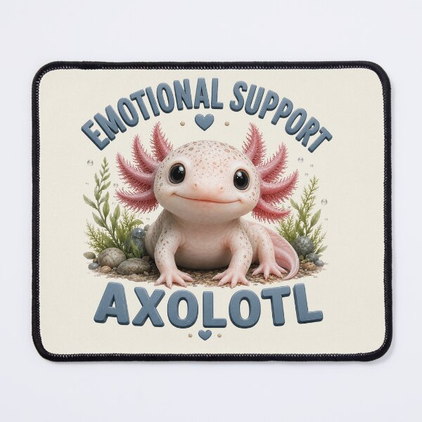 Item preview, Cute Emotional Support Axolotl  designed and sold by Weirdwildco69.
