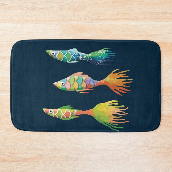 Item preview, Whimsical Rainbow Guppy Tropical fish designed and sold by Karin Taylor.