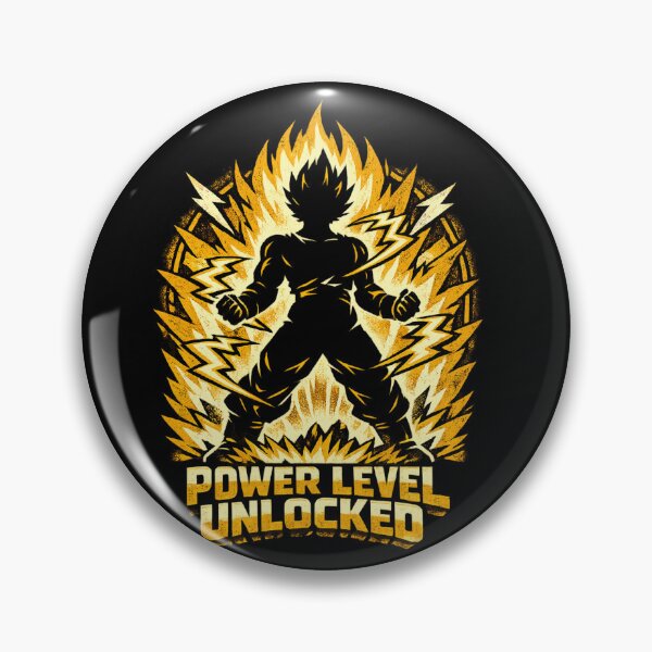 Item preview, Power Level Unlocked Retro Anime Energy Tee designed and sold by CerealBoxInk.