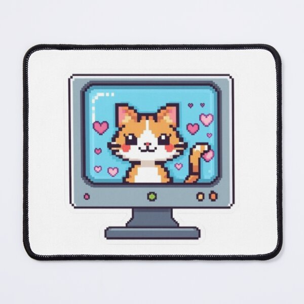 Item preview, Cat.exe Running Gaming Sticker designed and sold by Stylestickers55.