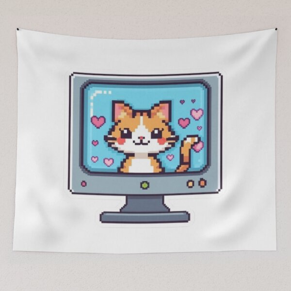 Item preview, Cat.exe Running Gaming Sticker designed and sold by Stylestickers55.