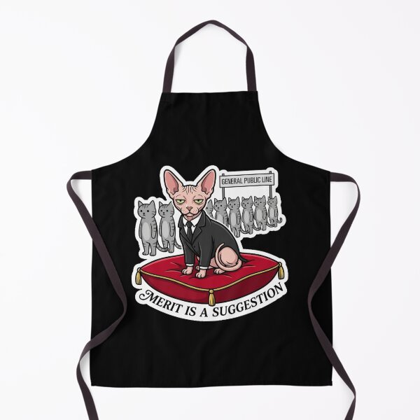 Item preview, Merit Is A Suggestion Funny Sphinx Boss Cat designed and sold by Cat Meme Fund.