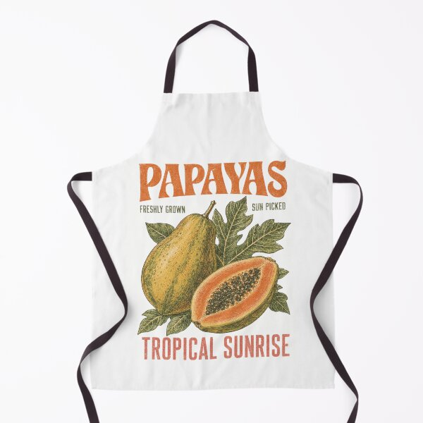 Item preview, Vintage Papaya Tropical Fruit Sunrise designed and sold by Retro Moon Studio.