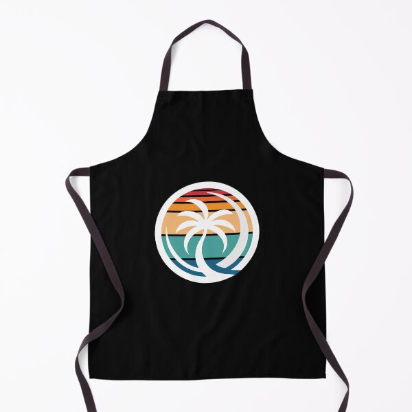 Item preview, Retro Palm Tree Sunset Wave Tropical Coastal Beach Vibes designed and sold by SaltCreatives.
