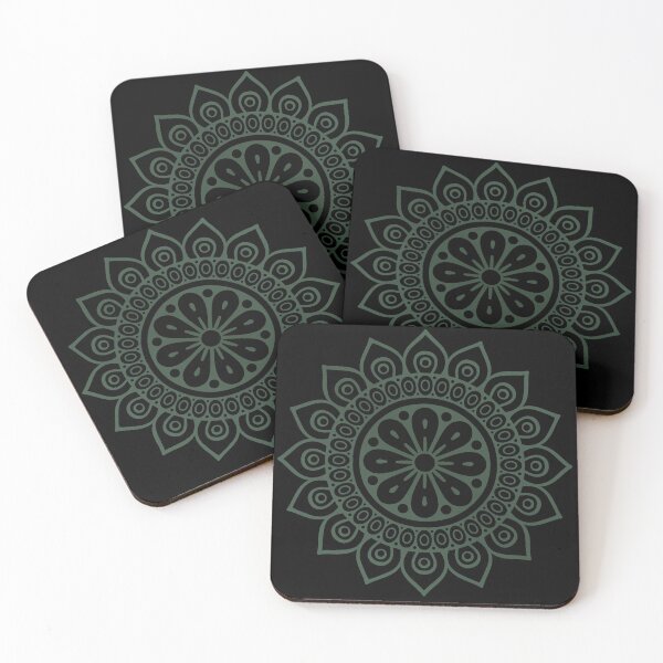 Item preview, Aesthetic Emerald Green Mandala Laurel Wreath designed and sold by ​Jyoti Digital Artist.