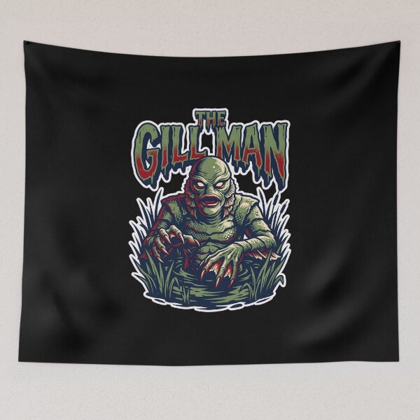 Item preview, Vintage The Gill Man Classic Swamp Monster Horror Graphic designed and sold by EKHOAISTORE.