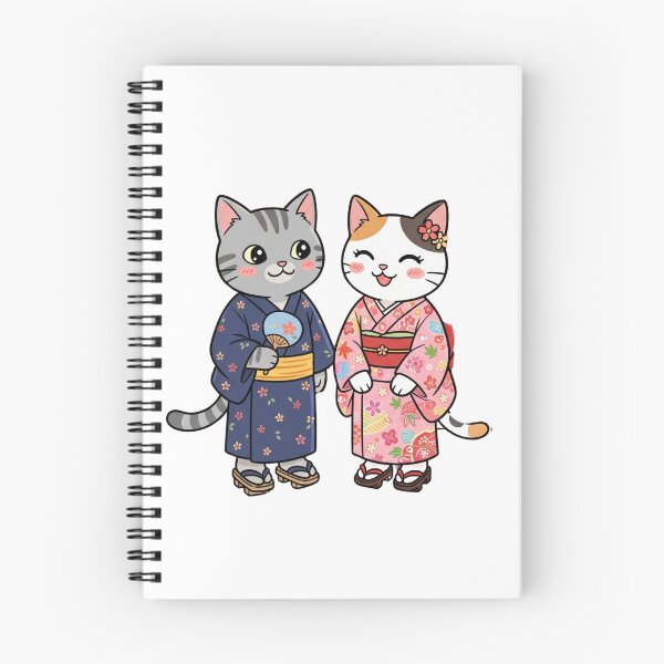 Item preview, Cute Cats in Traditional Japanese Kimono - Yukata Summer Festival Art designed and sold by TaiwanMemory.