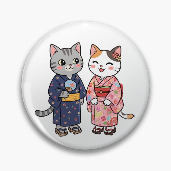 Artikelvorschau, Niedliche Katzen in traditionellen japanischen Kimonos – Yukata-Sommerfestival-Kunst entworfen und verkauft von TaiwanMemory.