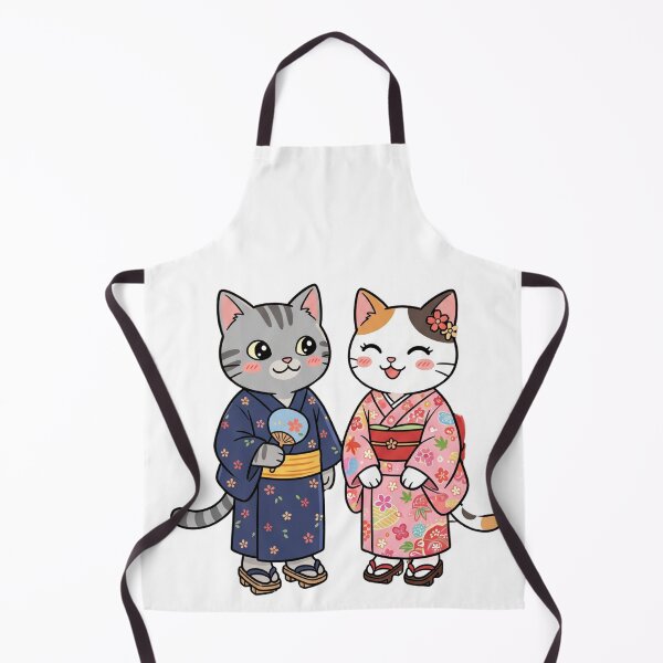 Item preview, Cute Cats in Traditional Japanese Kimono - Yukata Summer Festival Art designed and sold by TaiwanMemory.