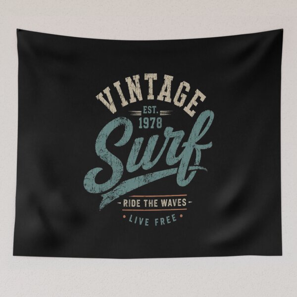 Item preview, Vintage Distressed Surf T-Shirt | Retro Beach Wave Graphic | Ride The Waves Live Free | Summer Surfer Tee designed and sold by v6ziix.