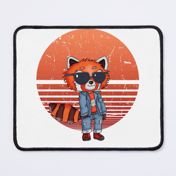 Item preview, Red Panda wearing Jeans and sunglasses designed and sold by LizChibiArt.