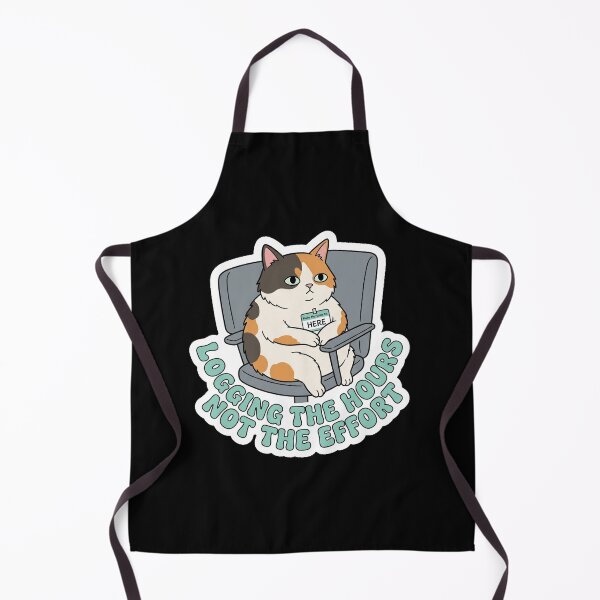 Item preview, Logging The Hours Not The Effort Quiet Quitting Cat designed and sold by Cat Meme Fund.