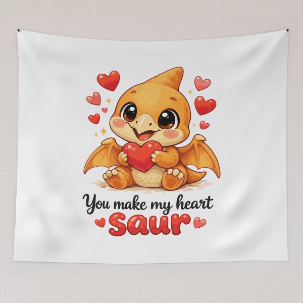 Item preview, Cute Baby Dino Pterodactyl – Heart Sour Saying designed and sold by Pineapple-Tree.