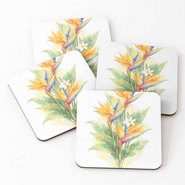 Item preview, Vibrant Watercolor Bird of Paradise Tropical Bouquet  designed and sold by Jaideep Walia.