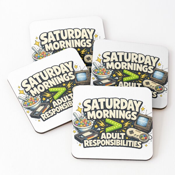 Item preview, Saturday Mornings Greater Than Adult Responsibilities Tee designed and sold by CerealBoxInk.
